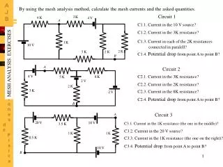 C1.1. Current in the 10 V source?