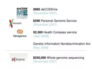 $399 Personal Genome Service