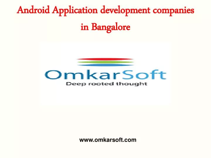 android application development companies in bangalore