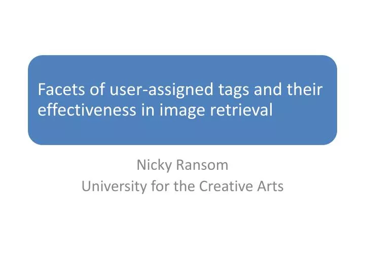 nicky ransom university for the creative arts