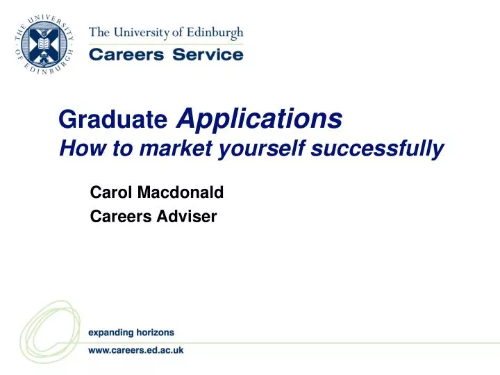 graduate applications how to market yourself successfully