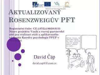 aktualizovan rosenzweig v pft