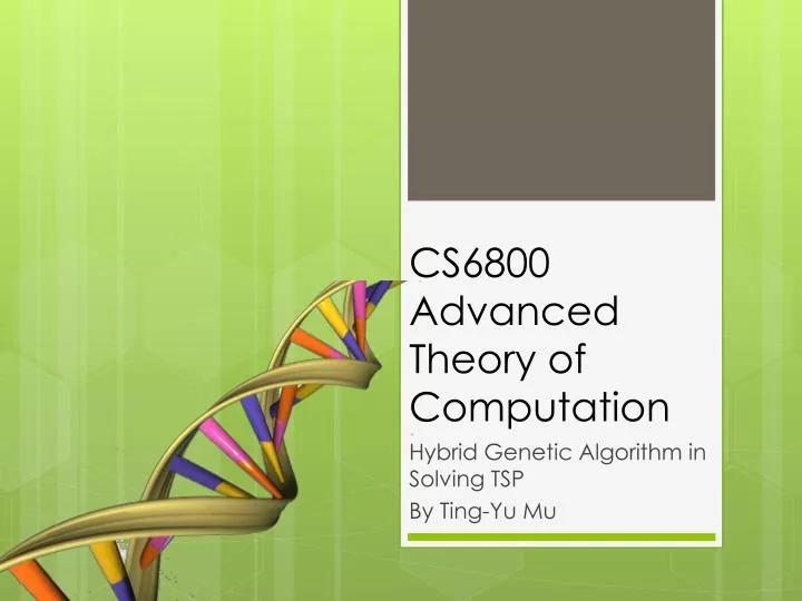 cs6800 advanced theory of computation