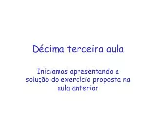 d cima terceira aula