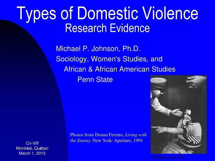 types of domestic violence research evidence