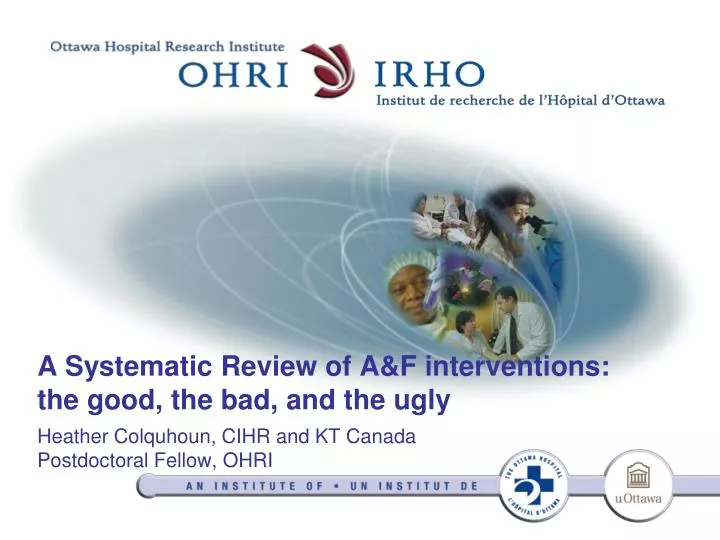 a systematic review of a f interventions the good the bad and the ugly