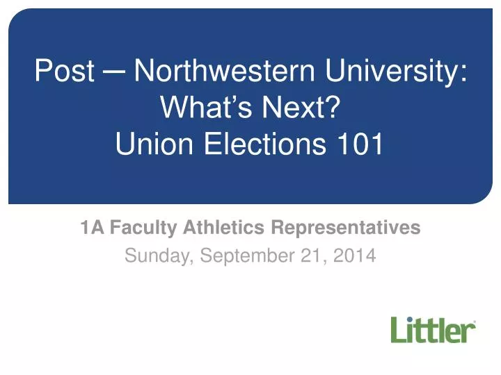 post northwestern university what s next union elections 101