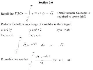 Section 3.6 Recall that