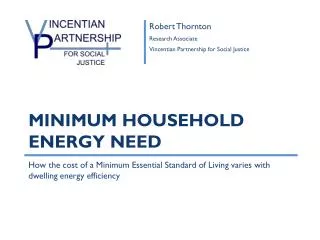 Minimum Household Energy need