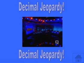 Decimal Jeopardy!