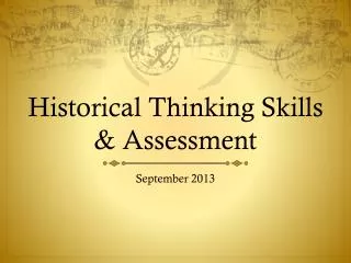 historical thinking skills assessment