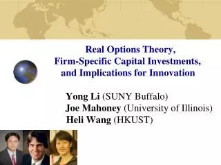 Real Options and Innovation: Introduction