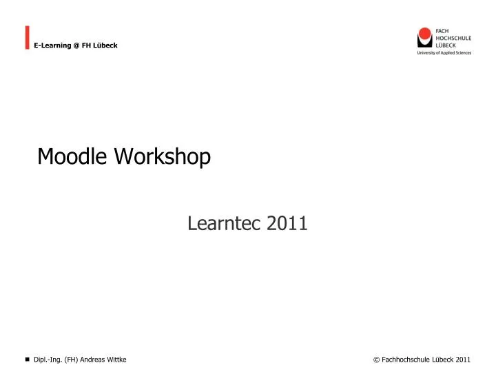 moodle workshop