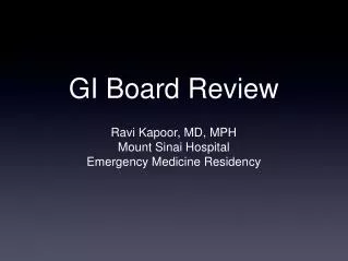 GI Board Review
