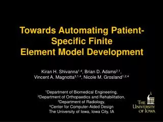 Towards Automating Patient-Specific Finite Element Model Development