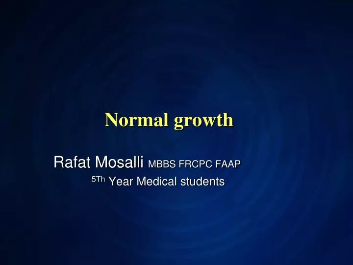 normal growth