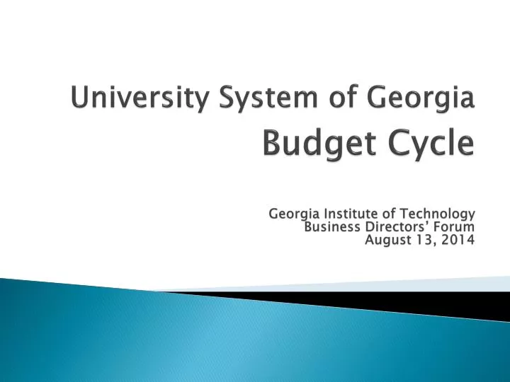 budget cycle