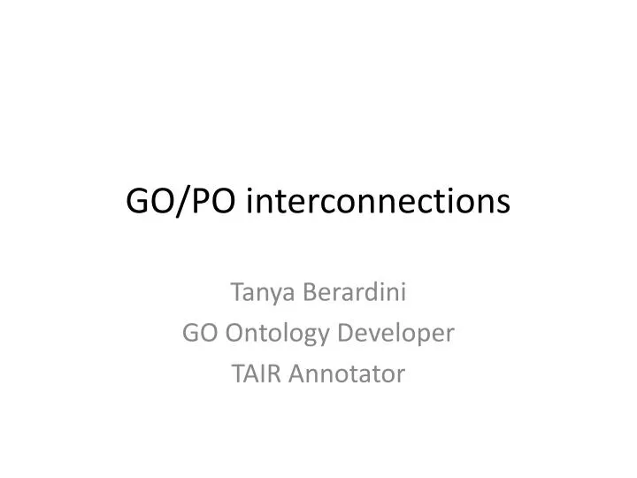 go po interconnections