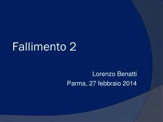 fallimento 2