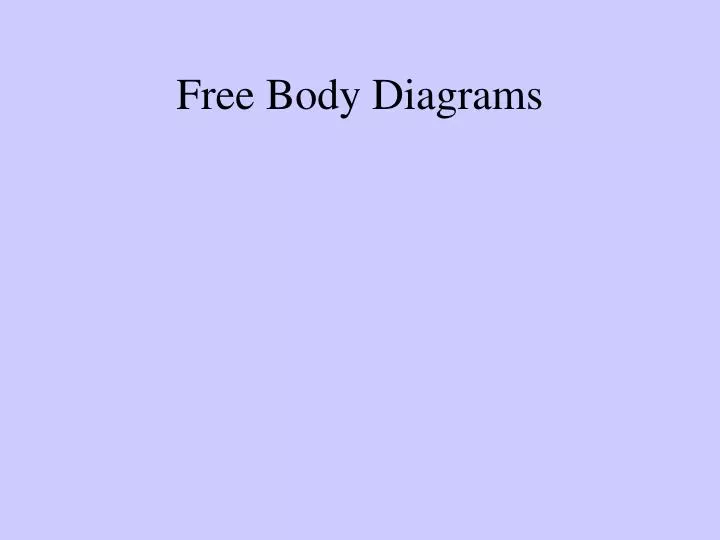 free body diagrams