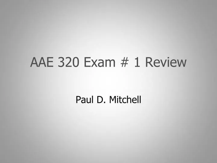 aae 320 exam 1 review