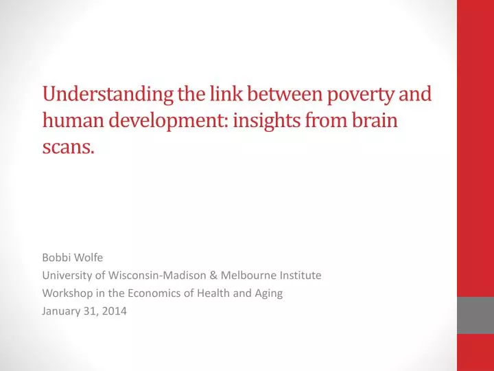 understanding the link between poverty and human development insights from brain scans