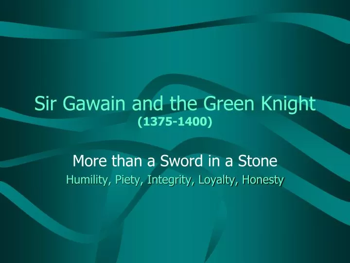 sir gawain and the green knight 1375 1400