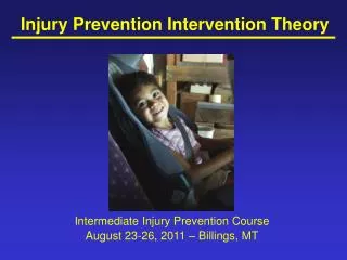 Injury Prevention Intervention Theory