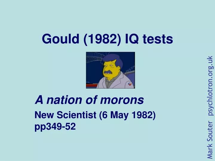 gould 1982 iq tests