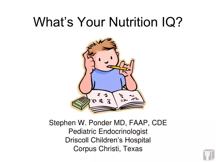 what s your nutrition iq