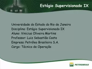 est gio supervisionado ix