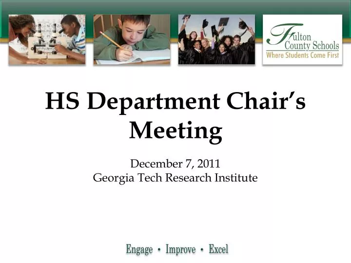 hs department chair s meeting