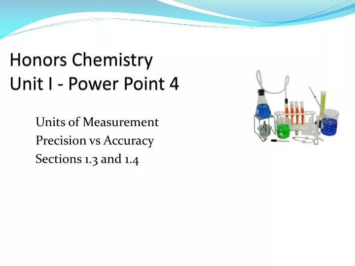 honors chemistry unit i power point 4