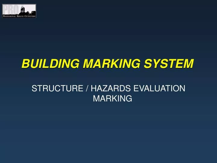 building marking system