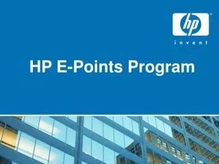 HP E-Points Program