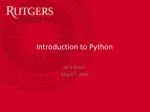 PPT - Introduction to Python PowerPoint Presentation, free download ...