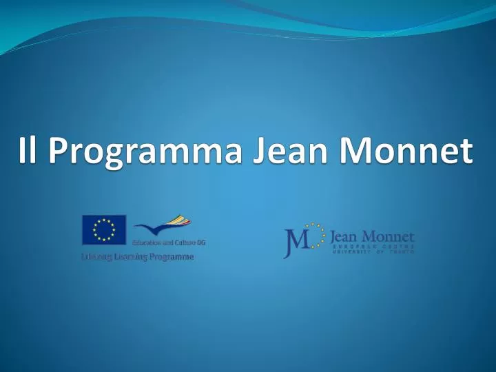 il programma jean monnet