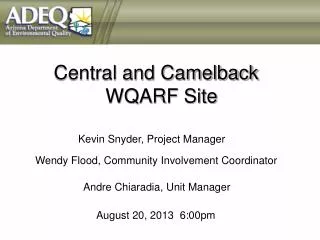 Central and Camelback WQARF Site