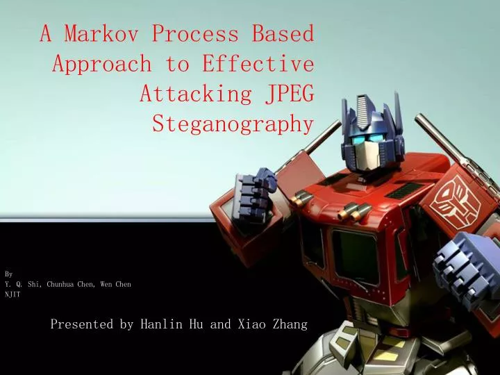 a markov process based approach to effective attacking jpeg steganography