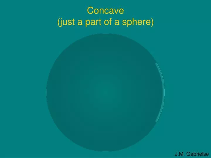 concave just a part of a sphere