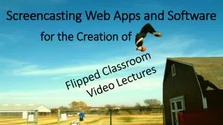 Screencasting Web Apps and Software