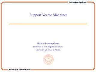 support vector machines