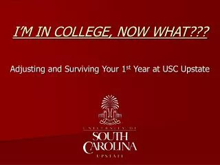 i m in college now what