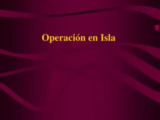 operaci n en isla