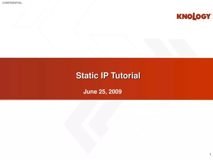 static ip tutorial