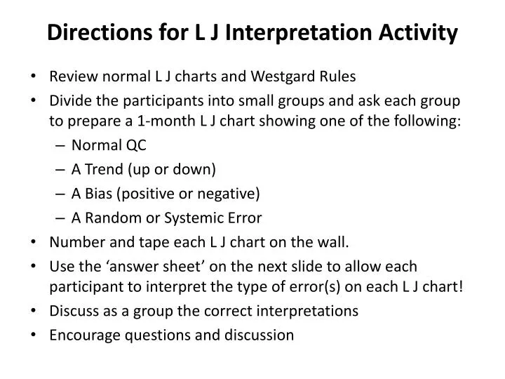 directions for l j interpretation activity