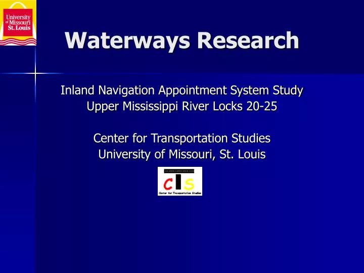 waterways research