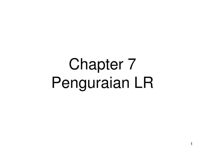 chapter 7 penguraian lr
