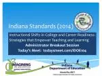 Indiana Standards (2014) - slide 1