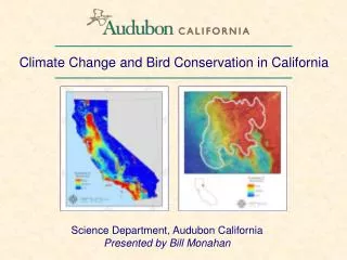 Climate Change and Bird Conservation in California